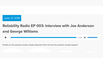 Joe Anderson and George Williams - Reliability Radio, Episode 3