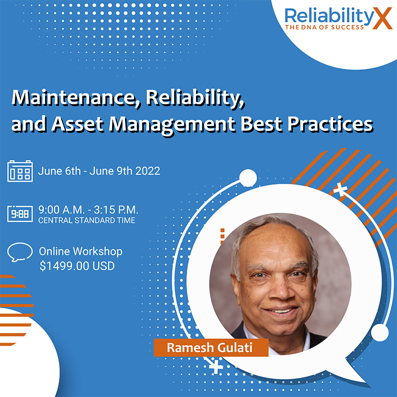 Maintenance, Reliability, and Asset Management event poster